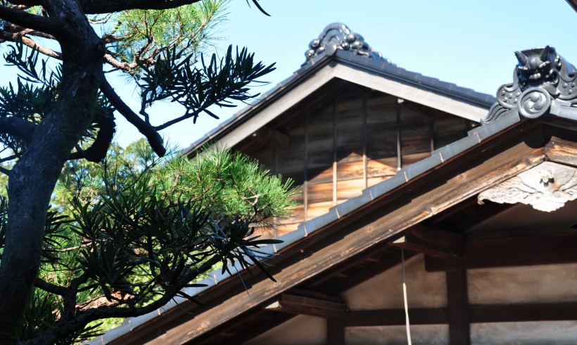 Toits de la maison Nomura à Kanazawa