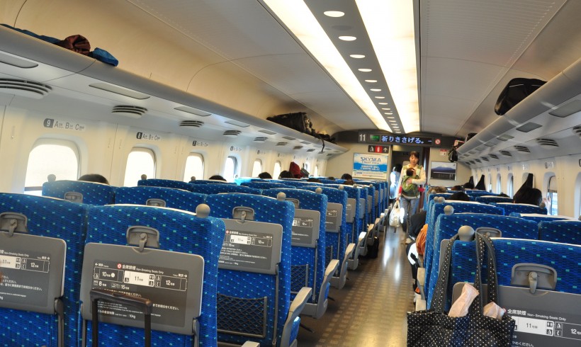 Shinkansen : vaste espace intérieur