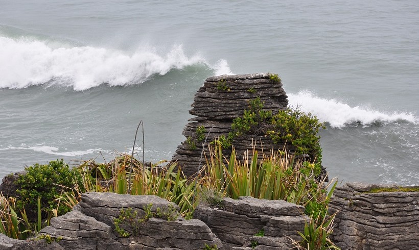 Les Pancake Rocks à Punakaiki