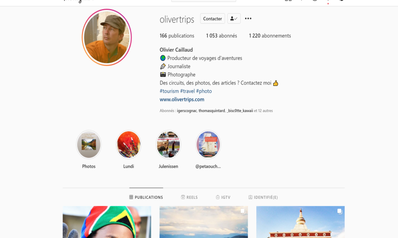 Rejoignez les 1000 abonnés Instagram @olivertrips !