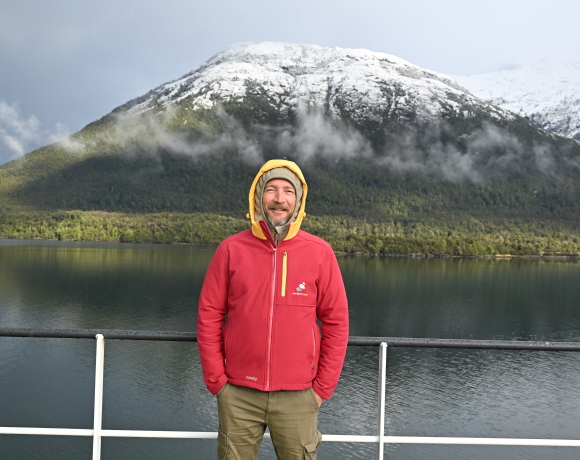 Olivier Caillaud en repérage en Patagonie pour Condor Travel